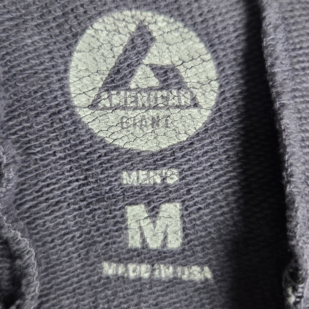 American Giant Joggers Men's Size Medium Made In USA Gray Drawstring Sweatpants - Picture 2 of 9
